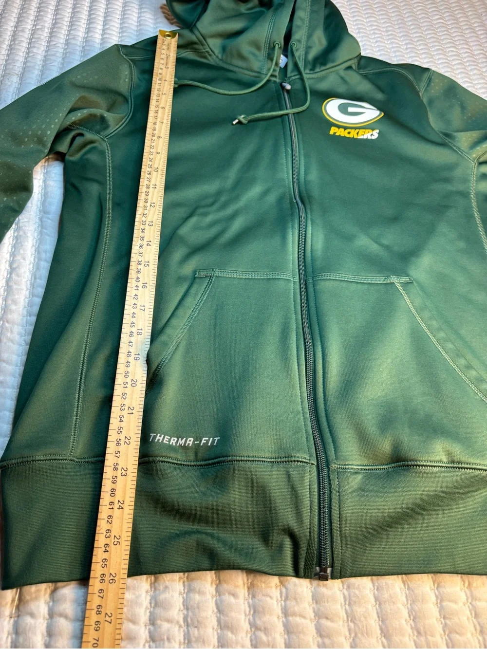 Nike Green Bay Packers Therma-FIT Full Zip Hoodie Men’s Medium NFL On Field